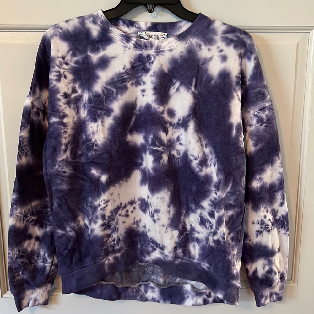 Pink Rose Tie-Dye Sweater
